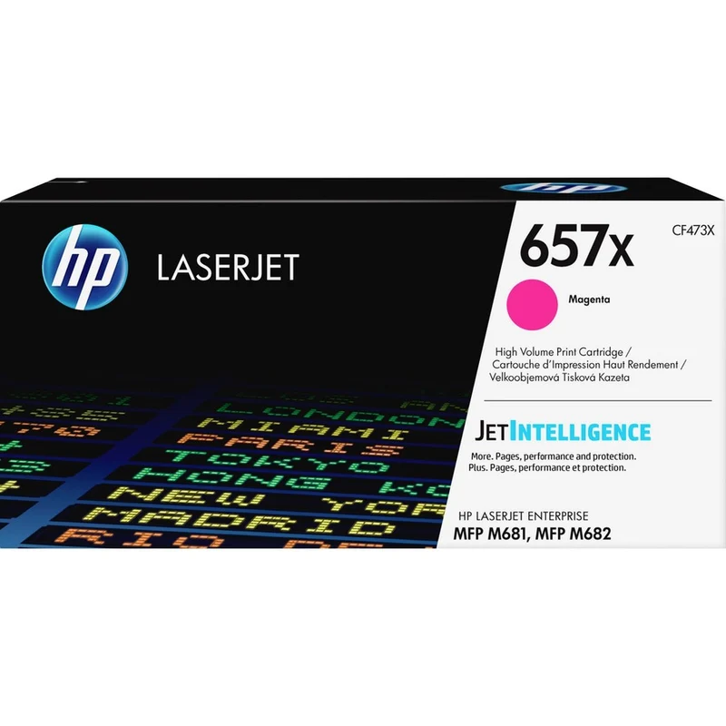 Cartouche de toner laser HP 657X (CF473X) d'origine à haut rendement - Magenta - 1 de chaque CF473X