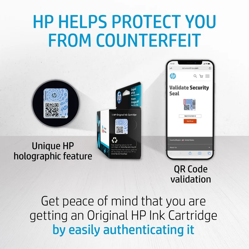 Cartouche d'encre jet d'encre HP 910 d'origine à rendement standard - Noir - 1 unité 3YL61AN#140