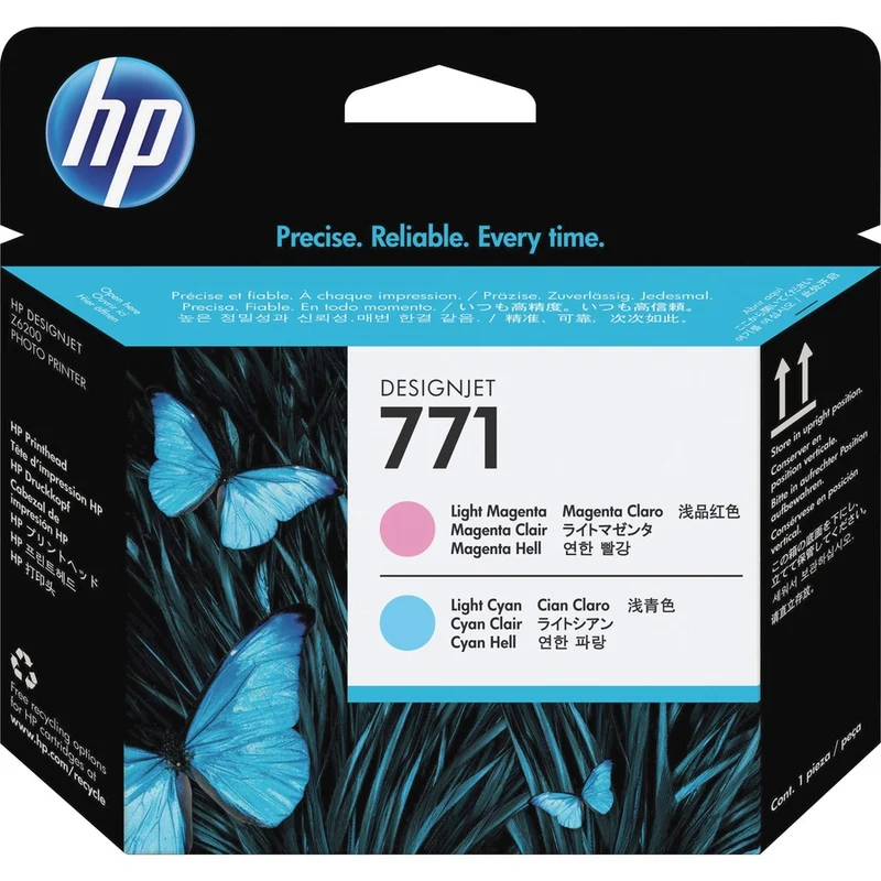 Tête d'impression à jet d'encre d'origine HP 771 (CE019A) - Pack individuel - Cyan - 1 pièce CE019A