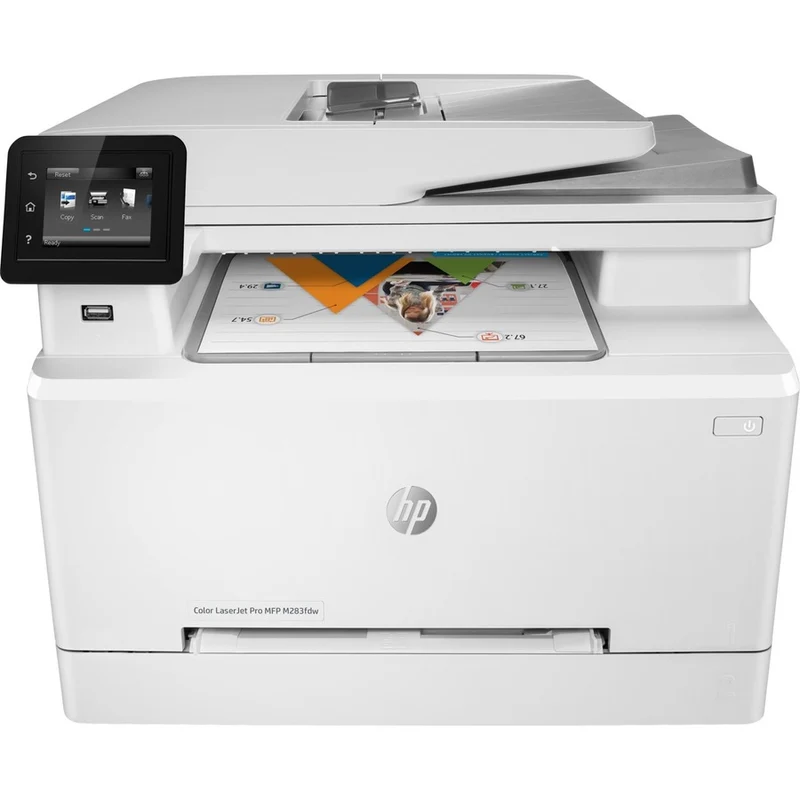 Imprimante multifonction laser HP LaserJet Pro M283 M283fdw - Couleur - Copieur/Télécopieur/Scanner - 21 ppm en monochrome/21 ppm en couleur - Impression 600 x 600 ppp - Impression recto verso automatique - 40000 251 pages - 1200 feuilles - Entrée 7 75 ppp - Numérisation optique - LAN sans fil - Mopria XNUMXKWXNUMXA#BGJ