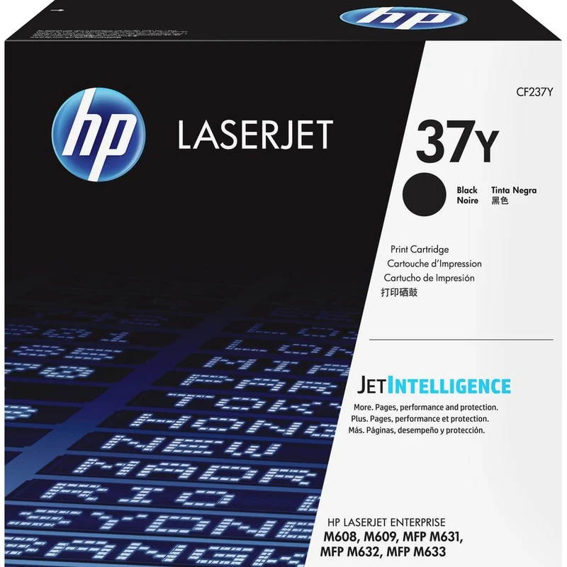 Cartouche de toner laser HP 37Y (CF237Y) d'origine à très haut rendement - Noir - 1 unité CF237Y