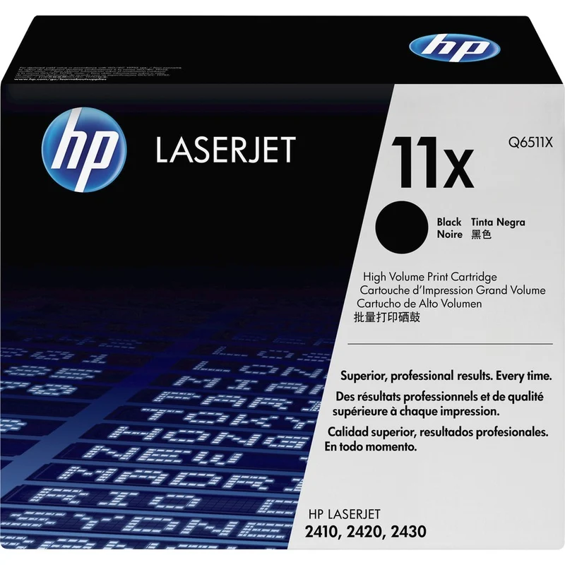 Cartouche de toner laser d'origine HP 11X (Q6511X) - Paquet unique - Noir - 1 unité Q6511X