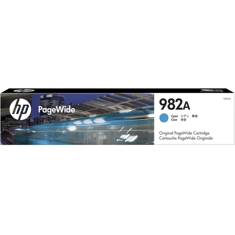 Cartouche d'encre HP 982A Page Wide d'origine - Pack cyan T0B23A