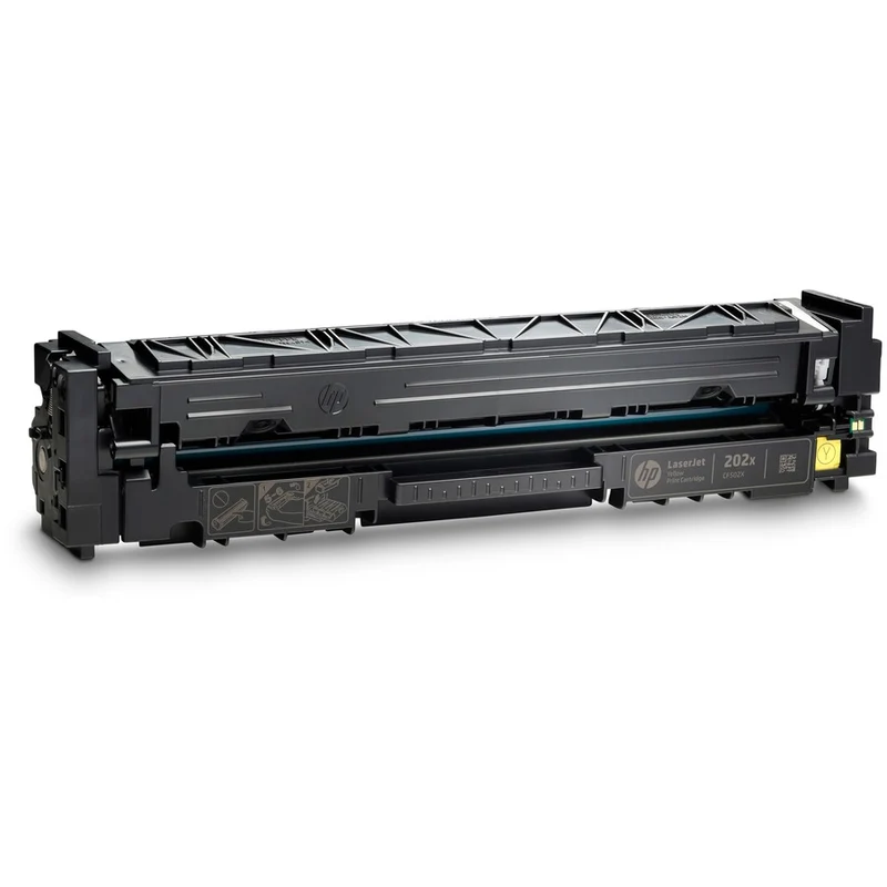 Cartouche de toner laser HP 202X (CF502X) d'origine à haut rendement - Jaune - 1 pièce CF502X