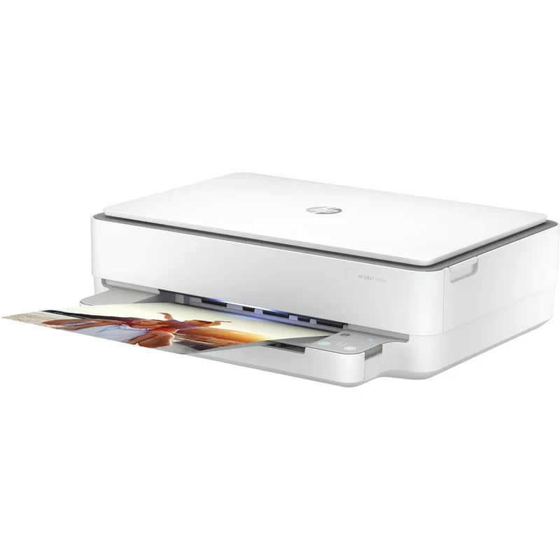 Imprimante multifonction jet d'encre sans fil HP Envy 6055e - Couleur - Copieur/Scanner - Impression 4800 x 1200 - Impression recto verso automatique - 1000 pages par mois - 100 feuilles d'entrée - Scanner couleur - 1200 Numérisation optique - LAN sans fil - Application HP Smart - Apple AirPrint - Mopria 223N1A#B1H