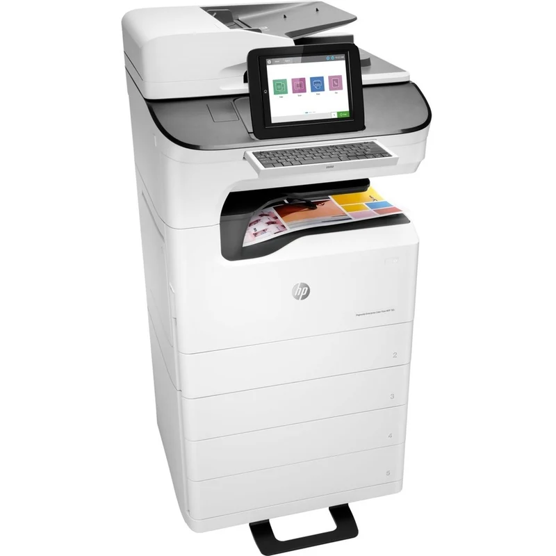 Imprimante multifonction HP PageWide Enterprise 785z+ Page Wide Array - Copieur couleur/Fax/Scanner - Impression couleur 75 ppm mono/75 ppm - Impression 2400 x 1200 dpi - Impression recto verso automatique - 125000 650 pages - Entrée 600 feuilles - Numérisation optique 5 dpi - Fax couleur - Réseau local sans fil Z75G1A#BXNUMXH