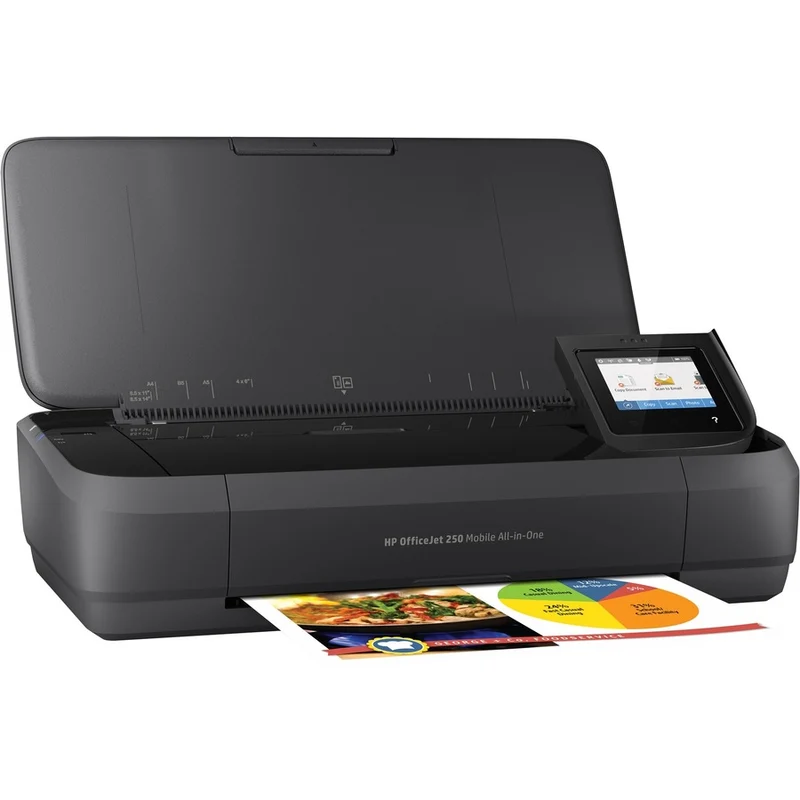 Imprimante multifonction jet d'encre sans fil HP Officejet 250 - Copieur/scanner couleur - 20 ppm en monochrome/19 ppm en couleur - Impression 4800 x 1200 - Impression recto verso manuelle - 500 pages par mois - 50 feuilles - Entrée - Scanner couleur - 600 - Numérisation optique - LAN sans fil CZ992A#B1H