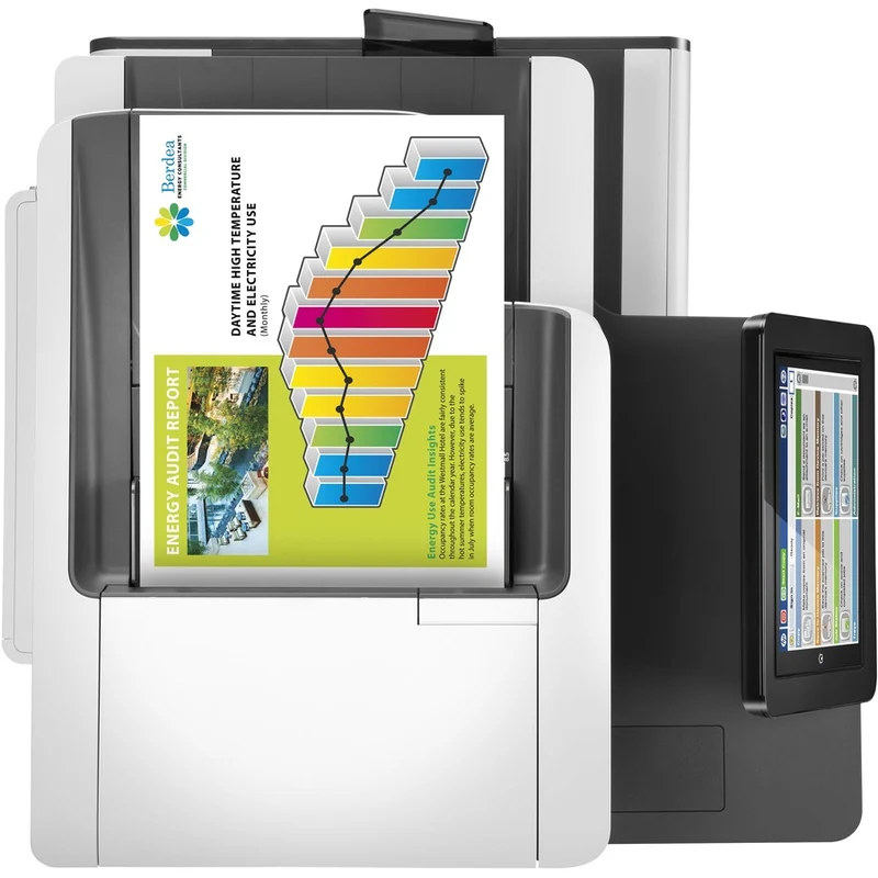 Imprimante multifonction HP PageWide 586 586dn Page Wide Array - Copieur/Scanner couleur - Impression couleur 50 ppm mono/50 ppm - Impression 2400 x 1200 - Impression recto verso automatique - 80000 550 pages par mois - 600 feuilles d'entrée - Scanner couleur - 1 numérisation optique - Gigabit Ethernet G39WXNUMXA #BGJ