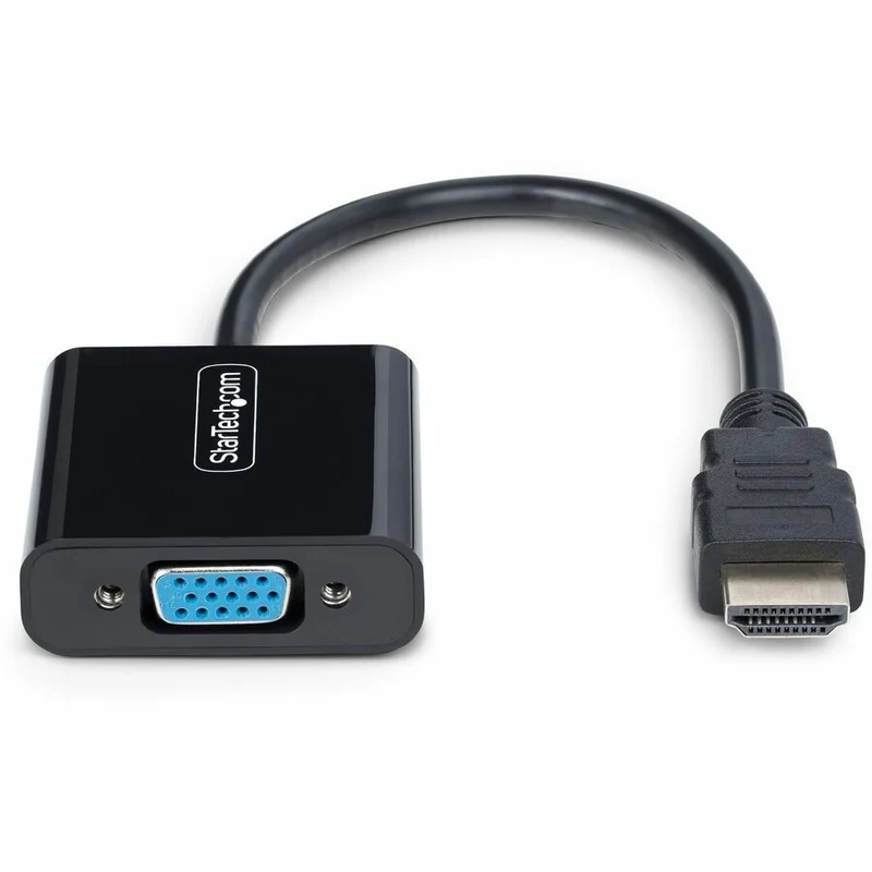 Adaptateur HDMI vers VGA StarTech.com, convertisseur vidéo actif pour ordinateur portable/de bureau, 1920 x 1080 (1080p), source HDMI vers moniteur/écran VGA HD2VGAE3