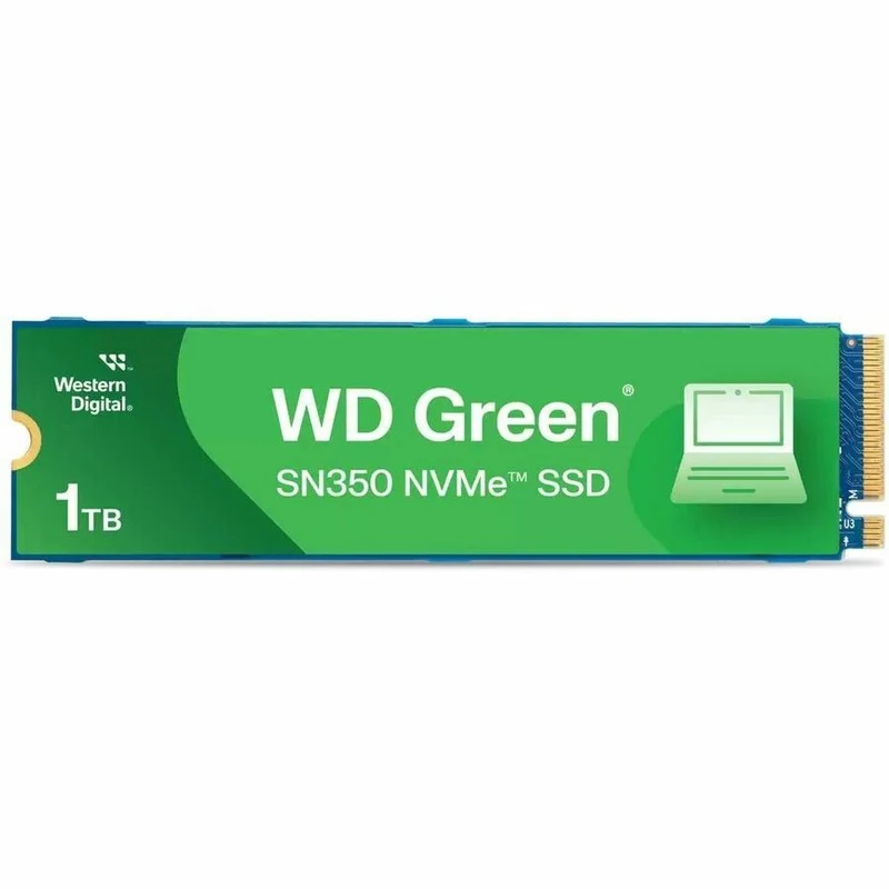 Disque SSD WD Green SN350 WDS100T3G0C-00AZL0 1 To - M.2 2280 interne - PCI Express NVMe (PCI Express NVMe 3.0 x4) WDS100T3G0C-00AZL0