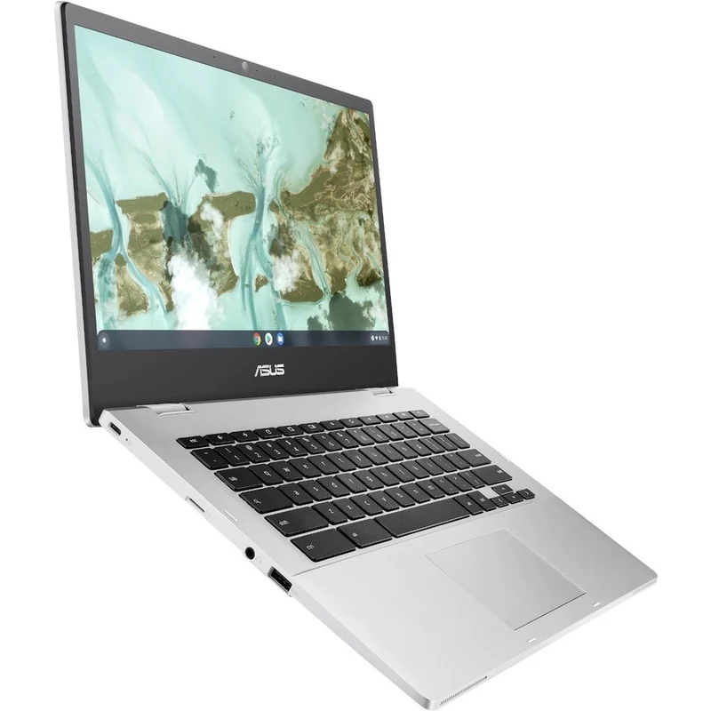 Asus Chromebook CX1 CX1400 CX1400CNA-WS01-CB Chromebook 14" - Intel Celeron N3350 - 4 Go - 32 Go de mémoire flash - Argent transparent CX1400CNA-WS01-CB