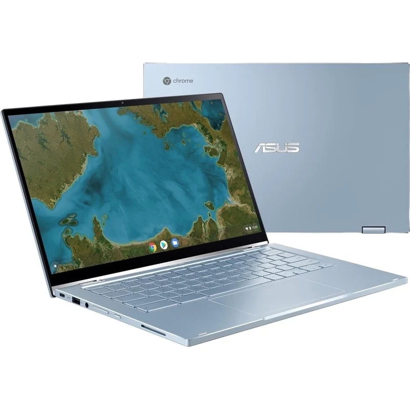 Asus Chromebook Flip C433 C433TA-WB31T-CB Chromebook convertible tactile 14" - Full HD - Intel Core M 8e génération m3-8100Y - 4 Go - 128 Go de mémoire flash - Argent C433TA-WB31T-CB