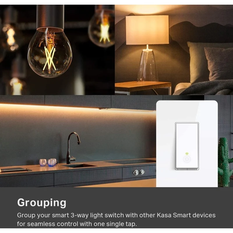 Interrupteur intelligent Wi-Fi Kasa, kit 3 voies HS210 KIT