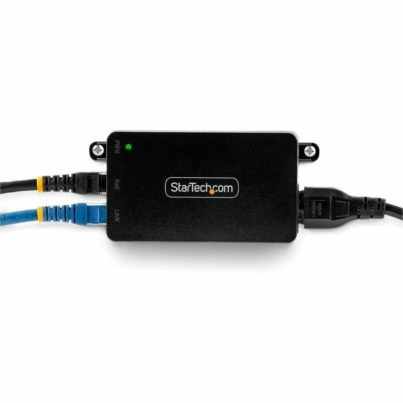StarTech.com Injecteur PoE++ Gigabit 1 Gbit/s à 10 port, 60 W, Ethernet 2.5/5/10G/10/100/1000M, PoE++ (802.3af/at/bt), montage mural, non géré AF31XC-POE-INJECTOR