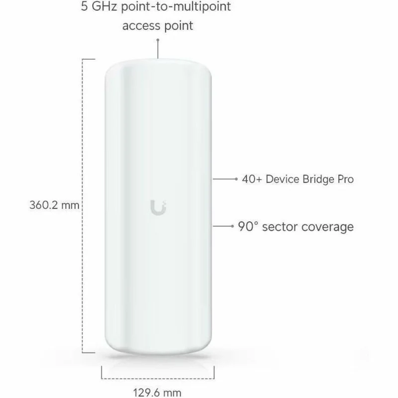 Pont sans fil Ubiquiti UDB-Pro monobande IEEE 802.11a/n/ac 400 Mbit/s UDB-Pro-Sector