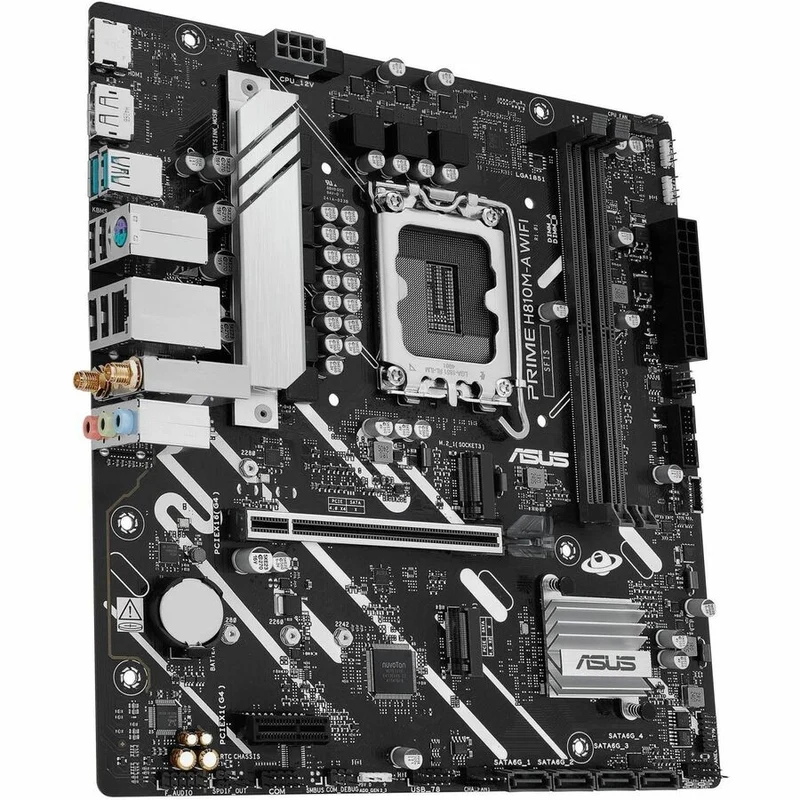 Carte mère Asus Prime H810M-A WIFI-CSM pour PC de bureau - Chipset Intel H810 - Socket LGA-1851 - Micro ATX