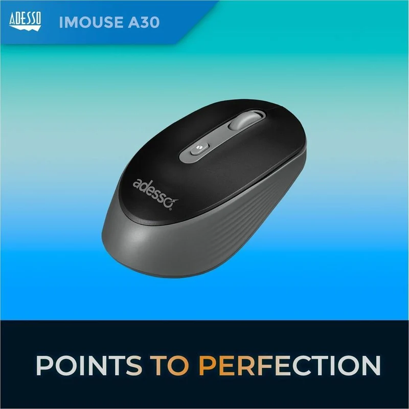 Souris sans fil Adesso iMouse A30B avec bouton de raccourci AI CoPilot IMOUSE-A30B