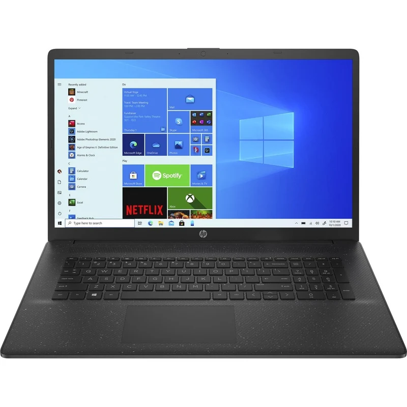 Ordinateur portable HP 17-cn0000 17-cn0010ca 17.3" - HD+ - 1600 x 900 - Intel Pentium Gold N6000 Quad-core (4 cœurs) - 8 Go de RAM totale - 256 Go SSD - Noir de jais, Noir étoilé 2L7P6UA#ABL