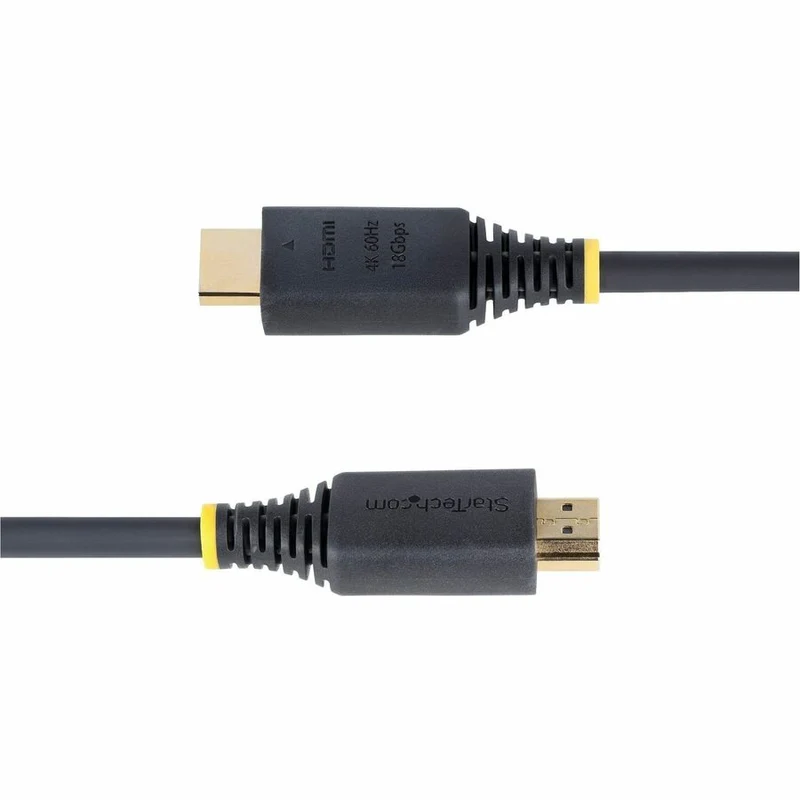 Câble HDMI haute vitesse certifié StarTech.com de 15 m (4.5 pi), 4K 60 Hz/1440p 144 Hz, 18 Gbit/s, cordon HDMI 2.0 UHD, gaine TPE HDMI2-CABLE-4K60-15F
