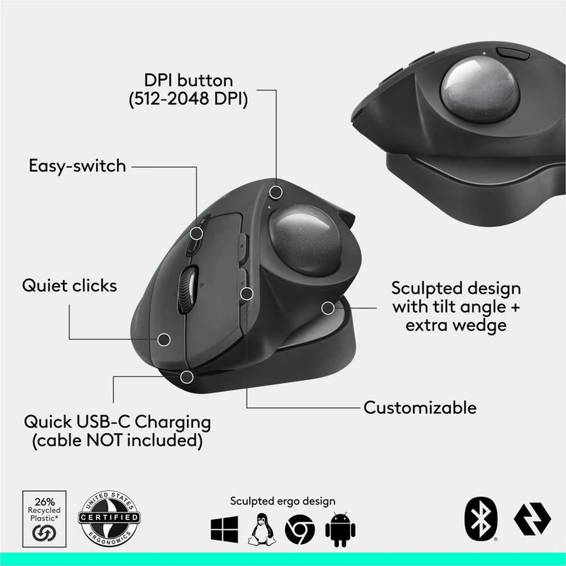 Souris Logitech MX Ergo S Plus 910-007247