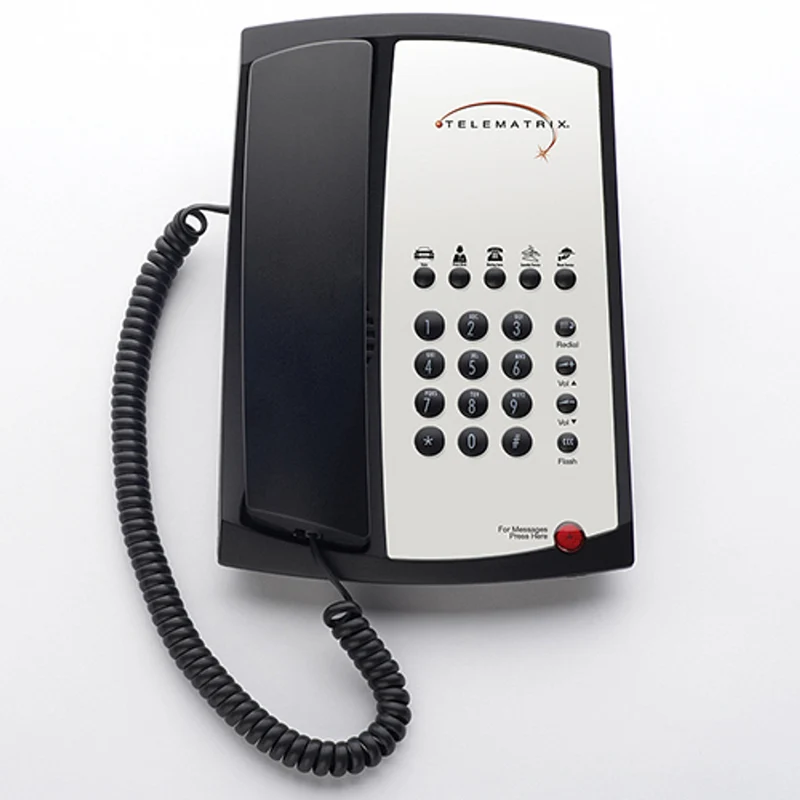 Téléphone d'hôtel à ligne unique Telematrix 3100MW5