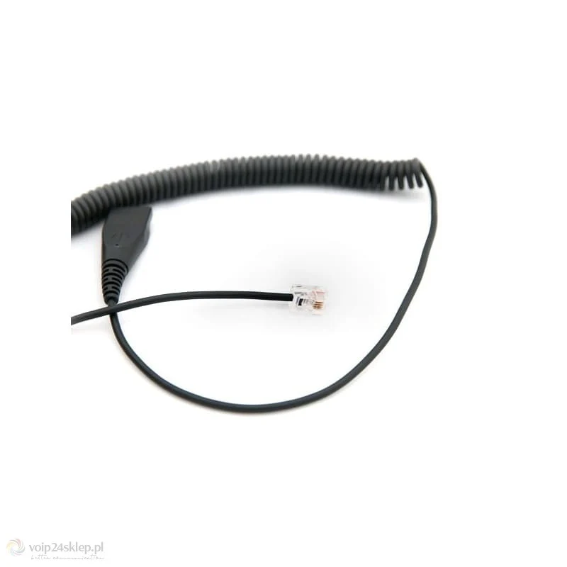 Câble de casque spiralé Axtel AXC-05 QD/RJ (0.5 m à 2.5 m) – Câble à déconnexion rapide compatible Cisco