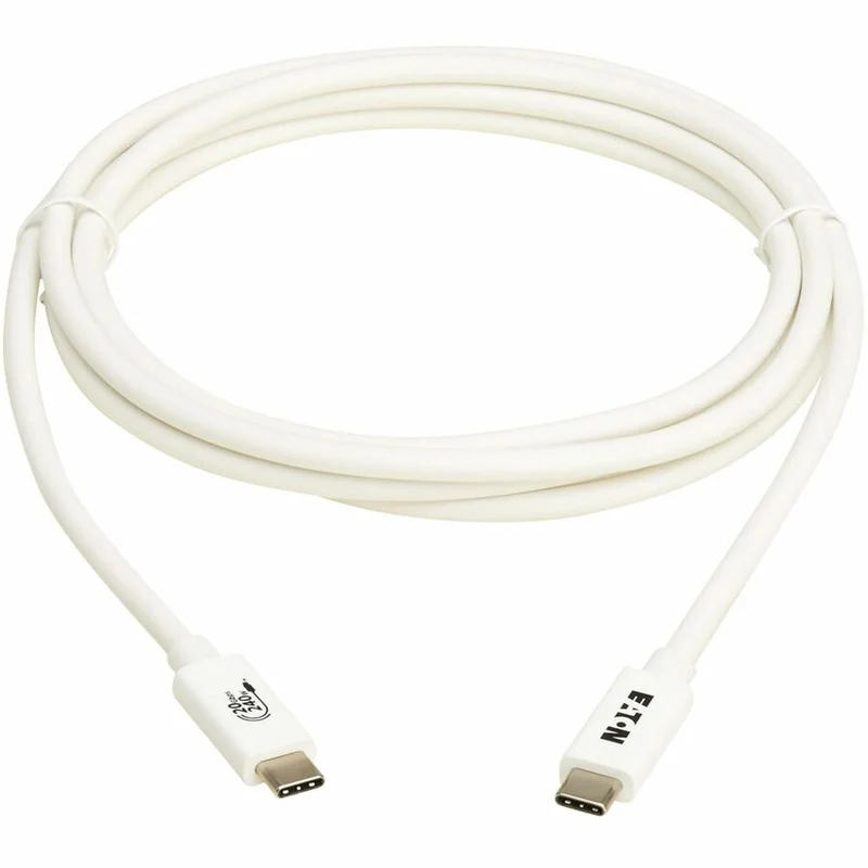 Câble USB4 20 Gbit/s Tripp Lite by Eaton (M/M) - USB-C, 4K 60 Hz, charge PD 240 W, blanc, 2 m (6.6 pi) U521-1P0M-WH20G