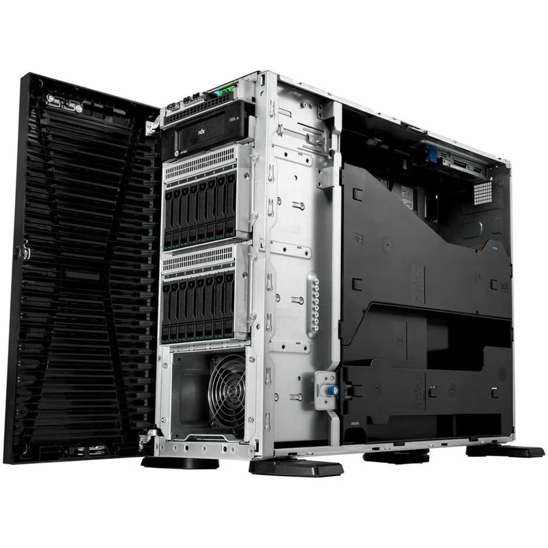 Serveur tour HPE ProLiant ML110 G11 4.5U - 1 x Intel Xeon Silver 4510 2.40 GHz - 32 Go RAM - 4 To HDD - Contrôleur Serial ATA P75329-005