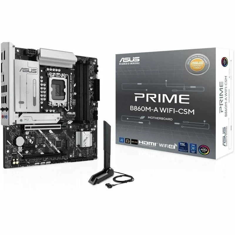 Carte mère de bureau Asus Prime B860M-A WIFI-CSM - Chipset Intel B860 - Socket LGA-1851 - Micro ATX PRIME B860M-A WIFI-CSM