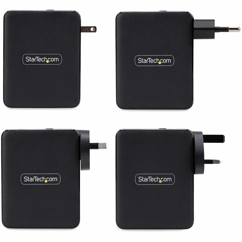 Chargeur mural USB-C 140 W StarTech.com, 3 x USB-C/1 x USB-A, adaptateur secteur PD 3.1 GaN international pour MacBook Pro/Max/Dell XPS/Inspiron 3114GCU-WALL-CHARGER