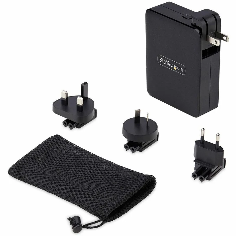 Chargeur mural USB-C 140 W StarTech.com, 3 x USB-C/1 x USB-A, adaptateur secteur PD 3.1 GaN international pour MacBook Pro/Max/Dell XPS/Inspiron 3114GCU-WALL-CHARGER