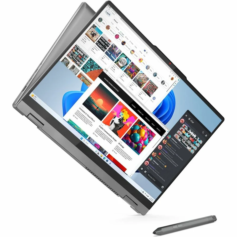Lenovo IdeaPad 5 16AHP9 83DS0001CF Ordinateur portable convertible 16 en 406.40 tactile 2" (1 mm) - WUXGA - AMD Ryzen 5 8645HS - 16 Go - SSD 512 Go - Clavier français, anglais - Luna Gray 83DS0001CF