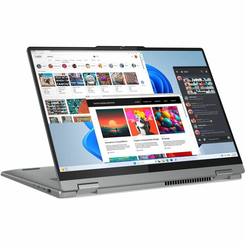 Lenovo IdeaPad 5 16AHP9 83DS0001CF Ordinateur portable convertible 16 en 406.40 tactile 2" (1 mm) - WUXGA - AMD Ryzen 5 8645HS - 16 Go - SSD 512 Go - Clavier français, anglais - Luna Gray 83DS0001CF
