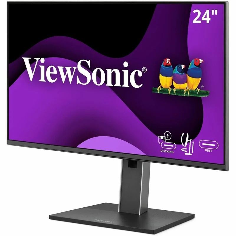 Moniteur LED Full HD ViewSonic VG2458 de 24 pouces (609.60 mm) - 16:9 - Noir VG2458