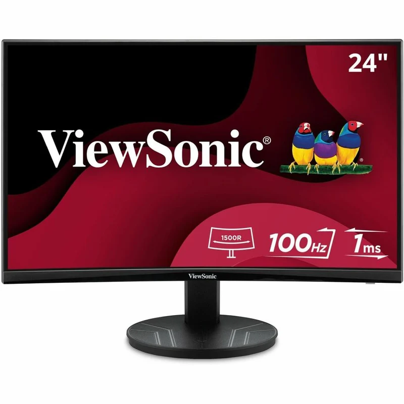 Moniteur LED incurvé Full HD ViewSonic VA2416C de 24 pouces (609.60 mm) - 16:9 - Noir VA2416C